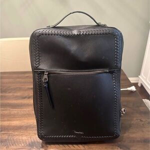 Calpak Black Backpack with Braided Detail